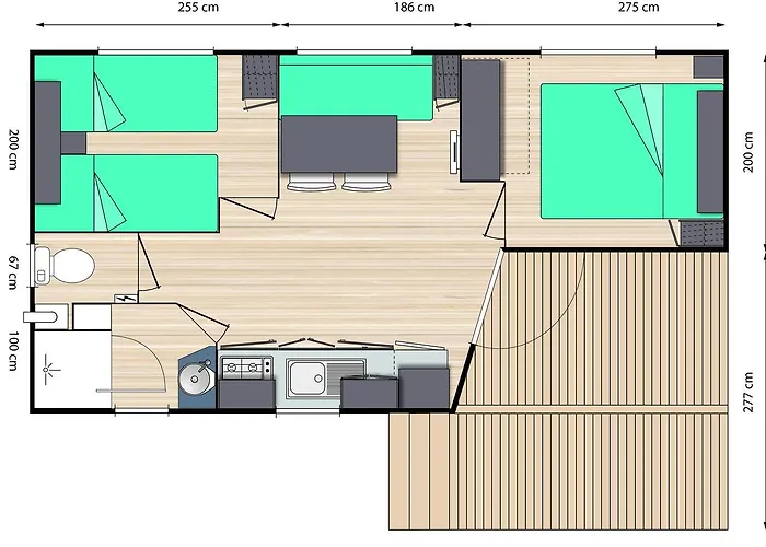 キャンプ場 Les Champs Blancs